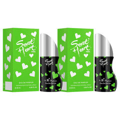 Sweet Heart Green Eau De Perfume 2pcs 60ml 2.0 Fl.oz.