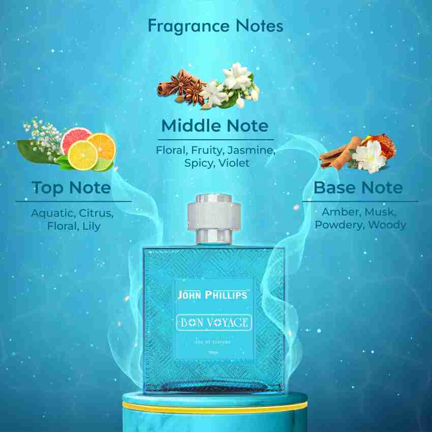 John Phillips  Luxury Titanic & Bon Voyage Eau De Parfum 100ml 3.4 Fl.oz. Each Pack Of 2 | French Perfume Combo Gift Set For Men