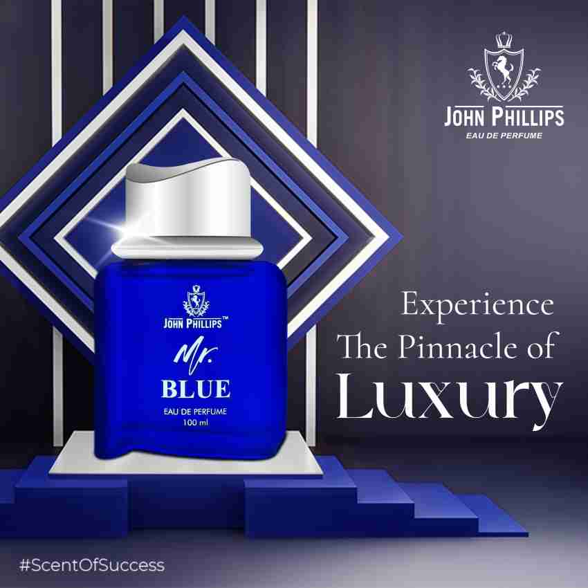 John Phillips 525 Eau De Parfum 60ml 2 Fl.oz. & Mr Blue 100ml 3.4 Fl.oz. Pack Of 2 Fragrances For Men