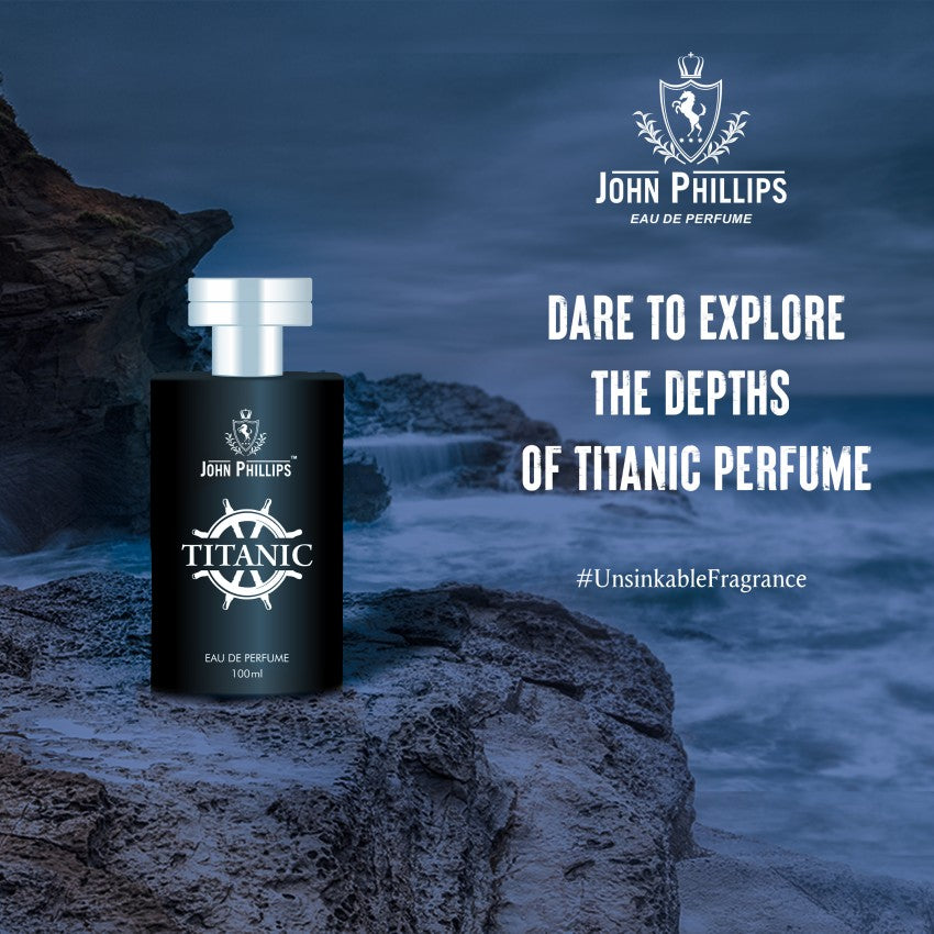 John Phillips Luxury Smog & Titanic Eau De Parfum 100ml 3.4 Fl.oz. Each Pack Of 2 For Unisex