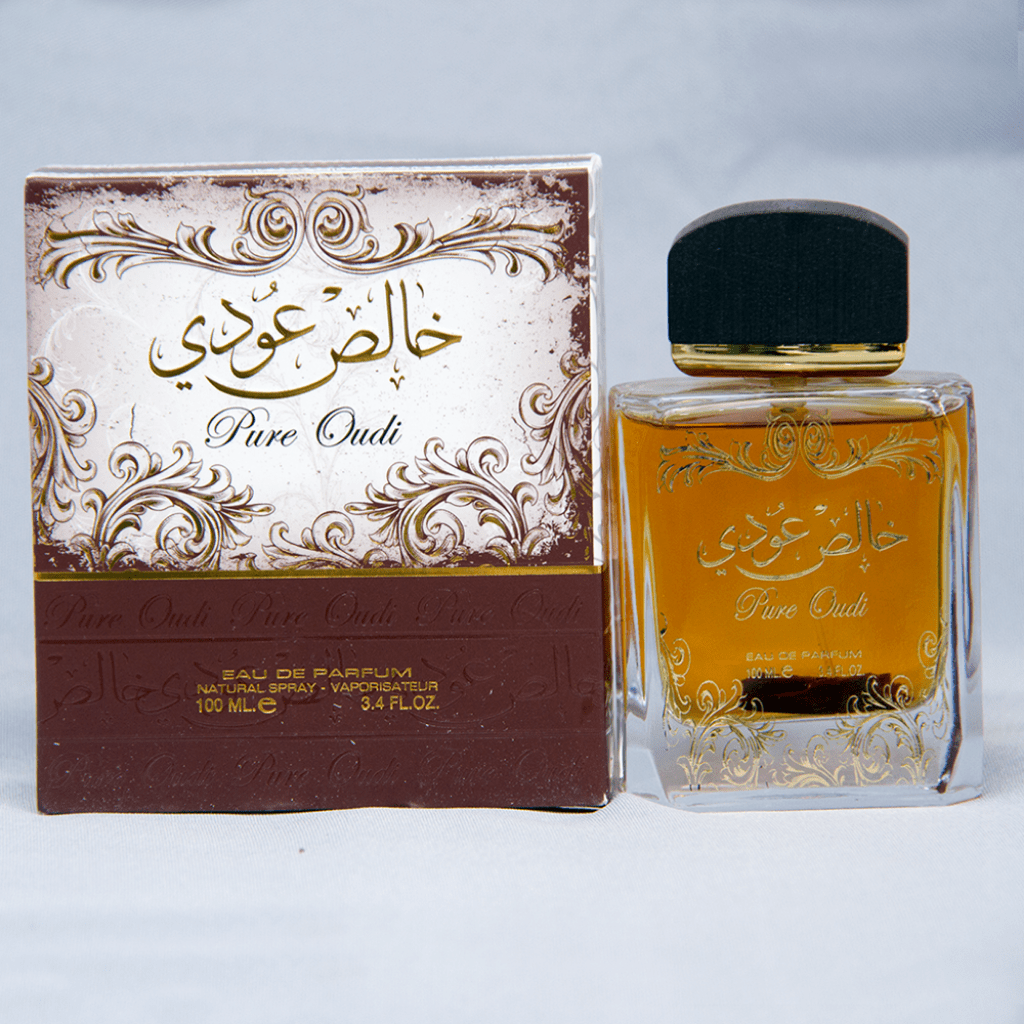 Lattafa Pure Oudi Eau De Parfum 3.4 Fl.oz. + Perfumed Deodorant Inside | Unisex Fragrance | Long Lasting