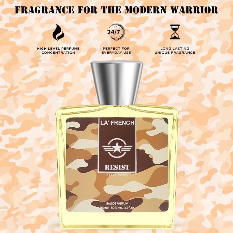 La French Resist Pour Homme Eau De Parfum 100ml 3.4 Fl.oz. | Unique & Long Lasting Fragrance For Men