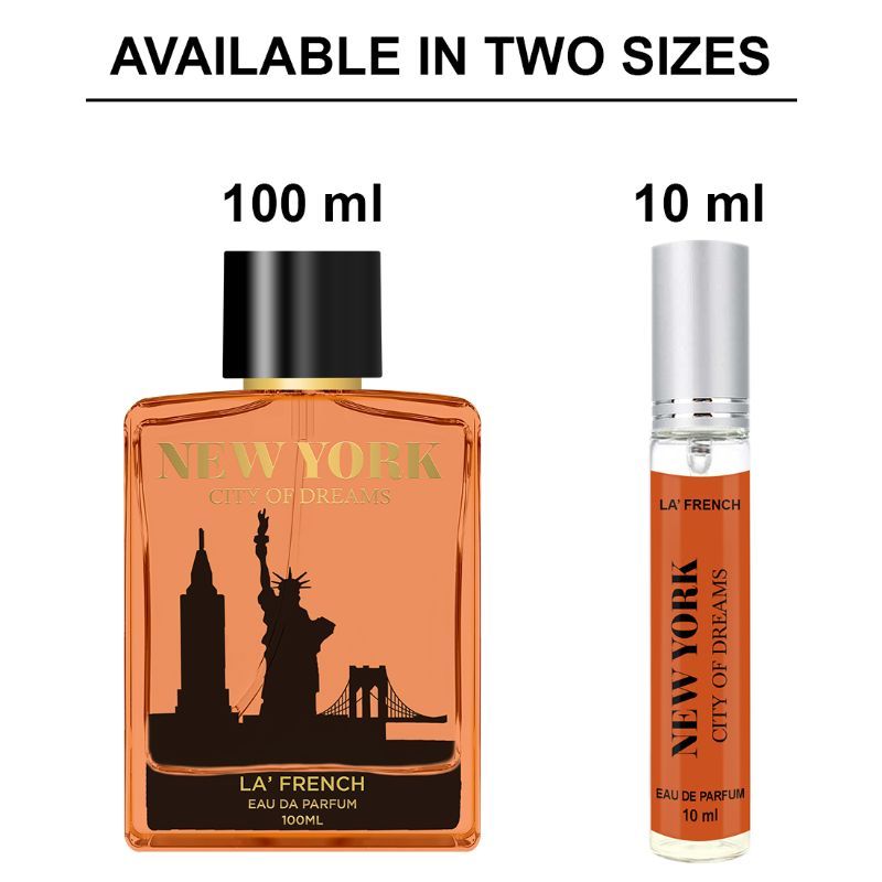 La French New York City Of Dreams Eau De Parfum 10ml 0.3 Fl.oz. | For Unisex
