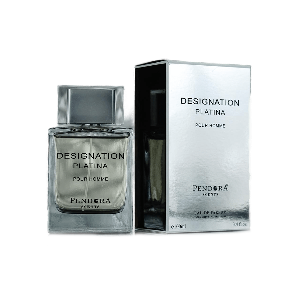 Pendora Scents Designation Platina Pour Homme Eau De Parfum 100ml 3.4 Fl.oz. Men Fragrance | Long Lasting