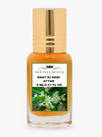 Menjewell Raat Ki Rani Attar Perfume 5ml 0.17 Fl.oz. Unisex Fragrance | Long Lasting | Alcohol Free