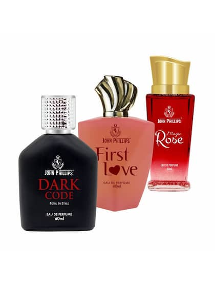 John Phillips Dark Code + First Love + Magic Rose Eau De Perfume 60ml 2 Fl.oz. Each Pack Of 3 For Unisex