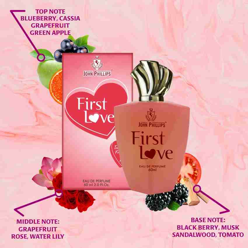 John Phillips  First Love 60ml 2 Fl.oz. For Women & Mr. Blue 100ml 3.4 Fl.oz. For Men Pack Of 2