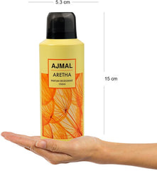 Ajmal Yearn Edp 20ml 0.6 Fl.oz. & Aretha Deodorant 150ml 5 Fl.oz. Party Wear Gift For Men And Women