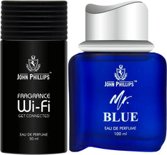 John Phillips Wifi 50ml 1.6 Fl.oz. & Mr. Blue 100ml 3.4 Fl.oz. Pack Of 2 For Men