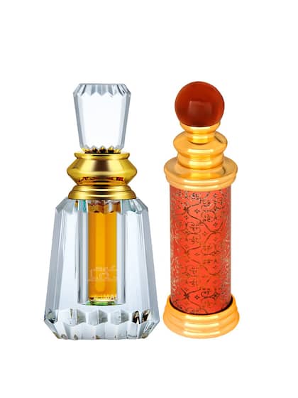 Ajmal Classic Oud 10ml 0.3 Fl.oz. & Oudh Mukhallat Cp 6ml 0.2 Fl.oz. For Men & Women Floral Attar | Combo Of 2