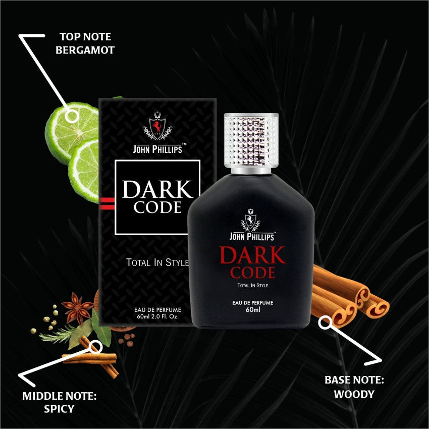 John Phillips Attarful + Dark Code + London In Style Eau De Parfum 60ml 2 Fl.oz. Each Pack Of 3 For Unisex