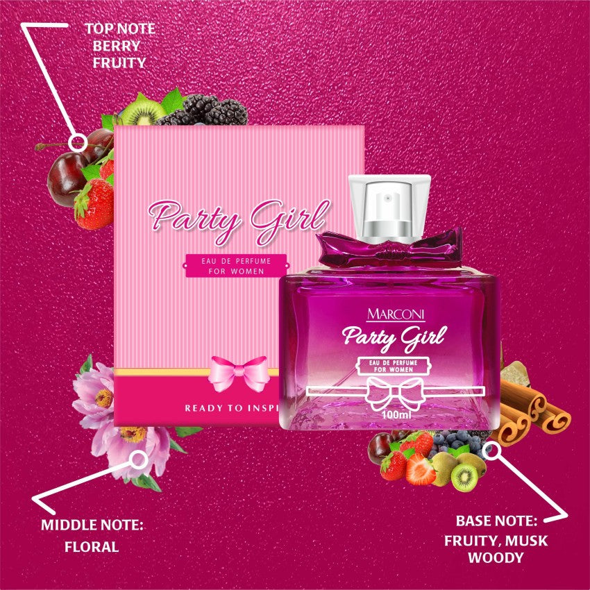 John Phillips Party Girl 100ml 3.4 Fl.oz. & My Sweet Love 60ml 2 Fl.oz. Long Lasting Eau De Parfum For Women | Perfect For Gifting