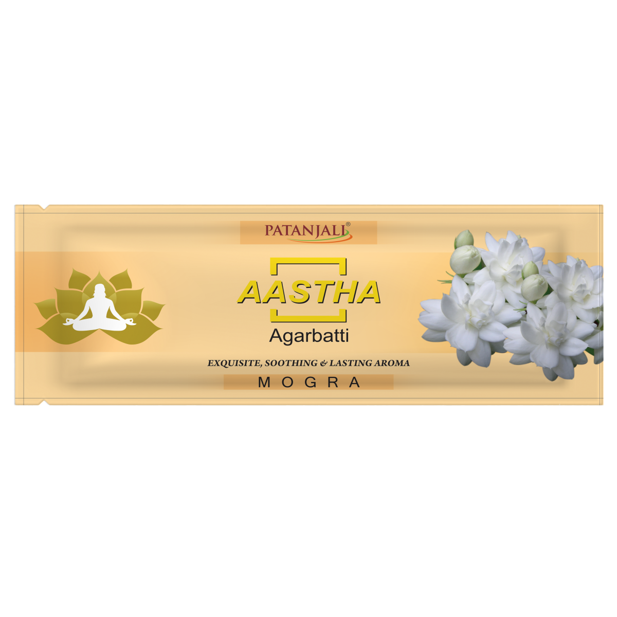 Patanjali Aastha Agarbatti Mogra, With Exquisite, Soothing & Long Lasting Aroma | 25gm