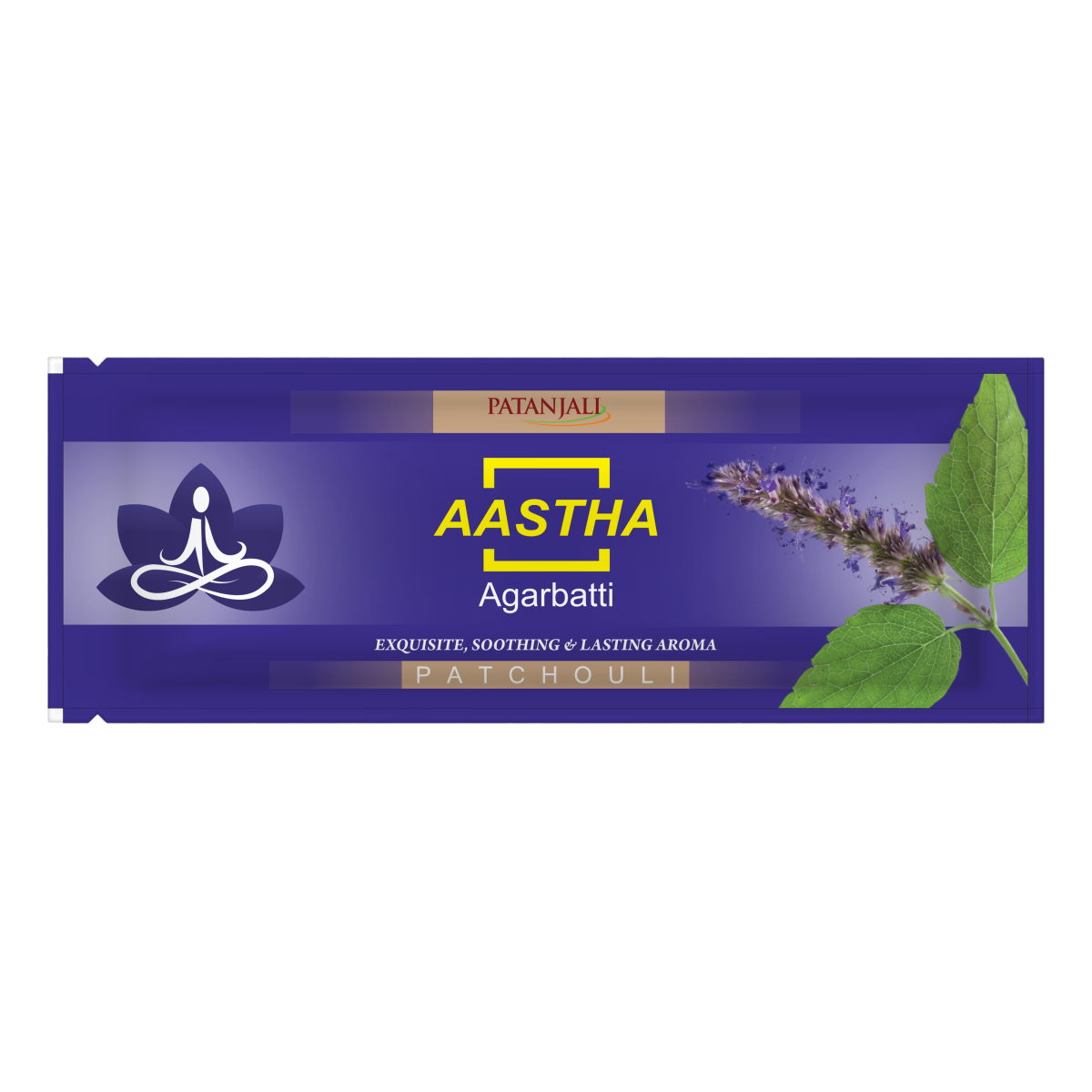 Patanjali Aastha Agarbatti Patchouli,18 Stick, With Soothing & Long Lasting Aroma | 22gm