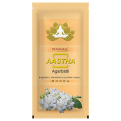 Patanjali Aastha Agarbatti Mogra, With Exquisite, Soothing & Long Lasting Aroma | 150gm