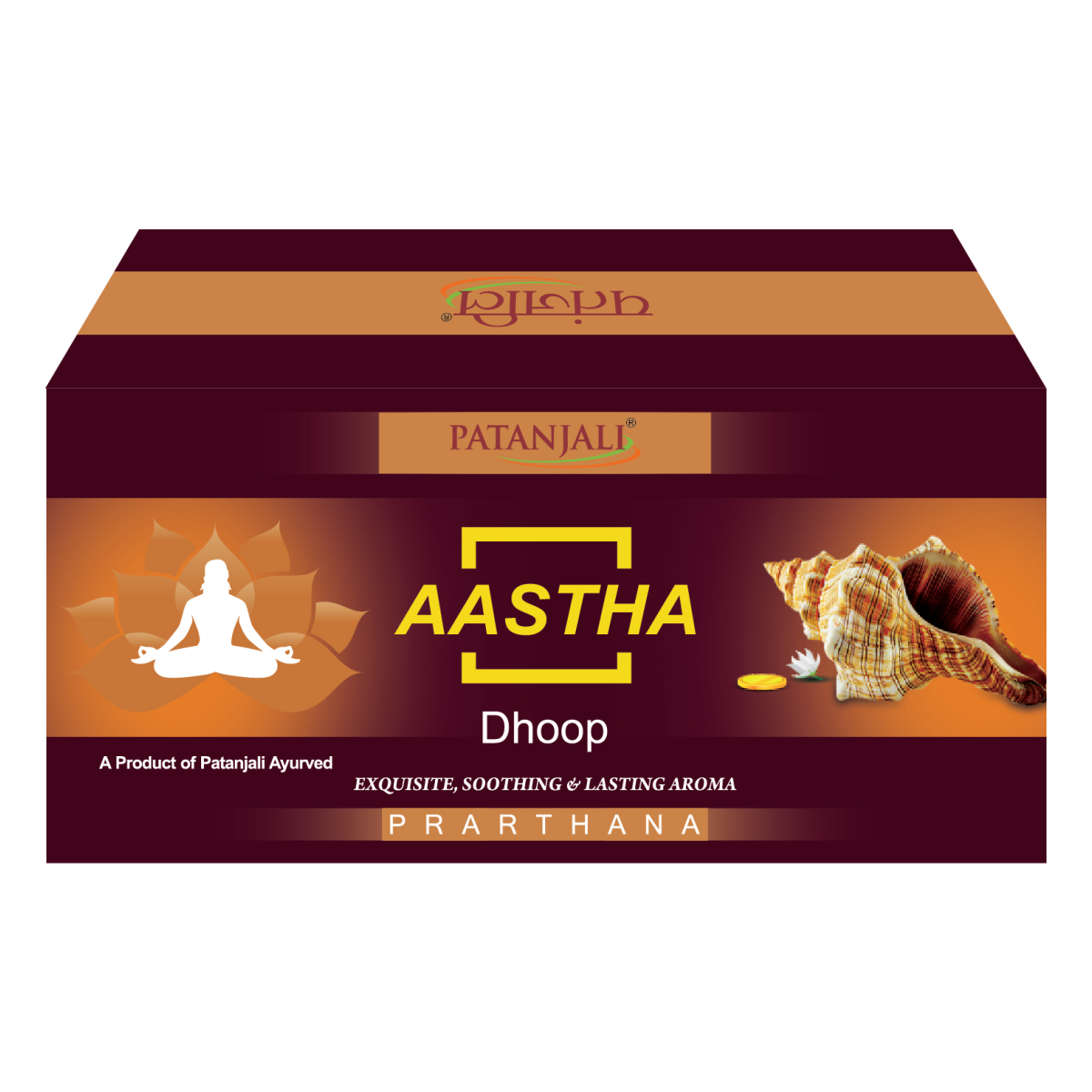Patanjali Aastha Prarthana Dhoop,10 Stick, With Exquisite, Soothing & Long Lasting Aroma | 50gm