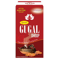 Patanjali Aastha Special Gugal Dhoop, 10 N, With Exquisite, Soothing & Long Lasting Aroma | 40gm