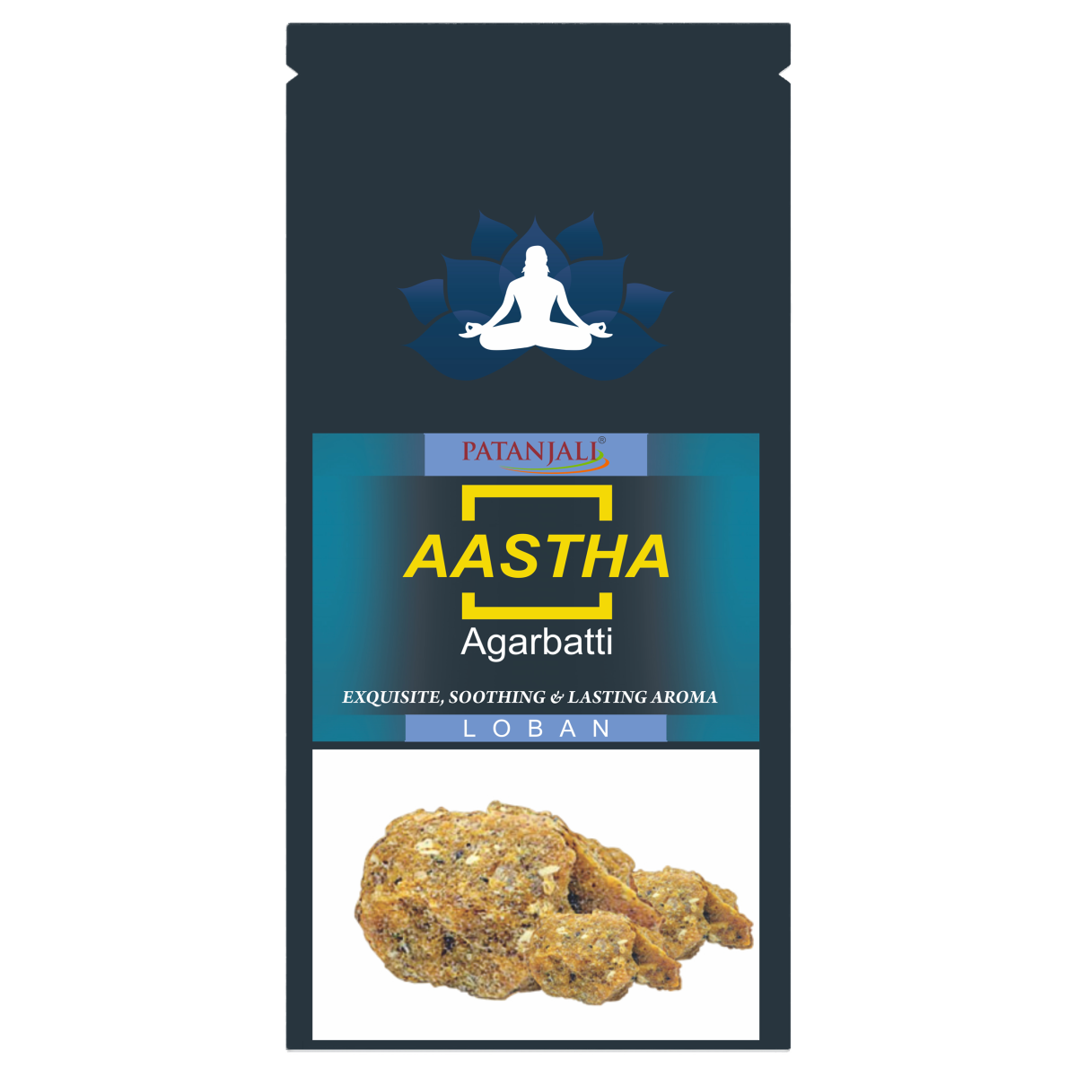 Patanjali Aastha Agarbatti Loban, With Exquisite, Soothing & Long Lasting Aroma | 150gm