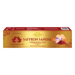 Patanjali Aastha Premium Agarbatti Saffron Sandal, With Soothing & Long Lasting Aroma | 36gm