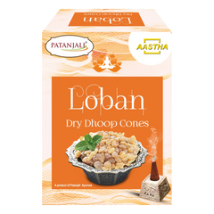 Patanjali Aastha Loban Dry Dhoop Cone, With Exquisite, Soothing & Long Lasting Aroma | 20gm
