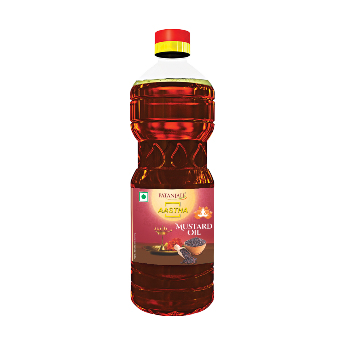 Patanjali Aastha Mustard Oil (B), With Low Temperature So Natural Properties, 500ml