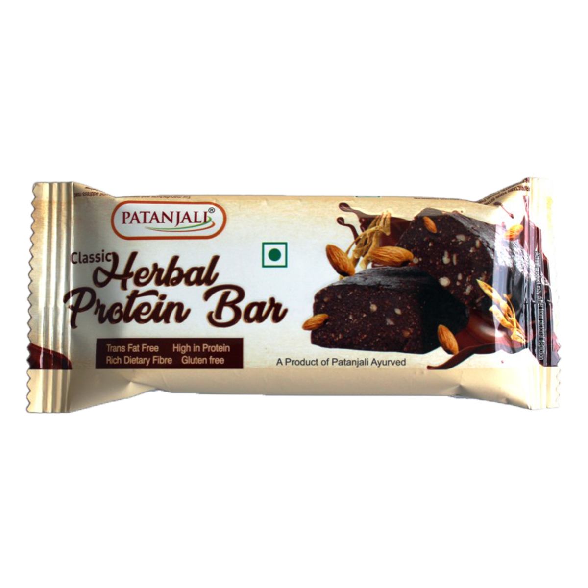Patanjali Classic Herbal Protein Bar, With Rich In Omega 3 Fatty Acids, 35gm