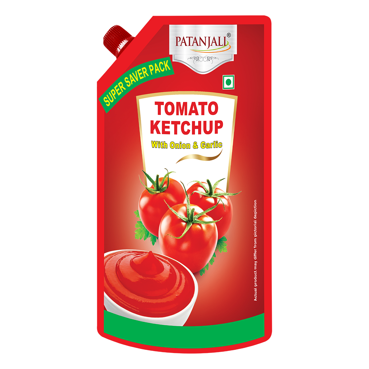 Patanjali Tomato Ketchup W. Onion Garlic 450gm