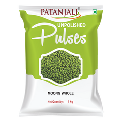 Patanjali Unpolished Moong Sabut 1kg