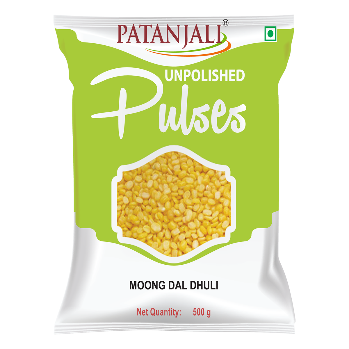 Patanjali Unpolished Moong Dal Dhuli 500gm