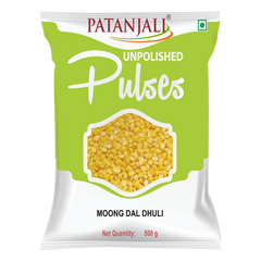 Patanjali Unpolished Moong Dal Dhuli 500gm