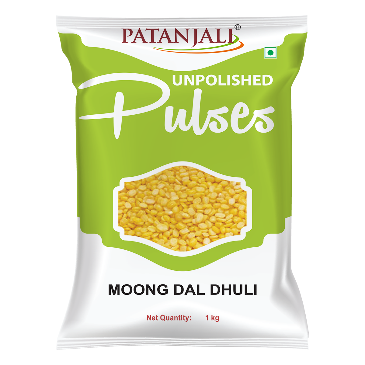 Patanjali Unpolished Moong Dal Dhuli 1kg