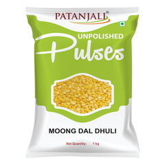 Patanjali Unpolished Moong Dal Dhuli 1kg
