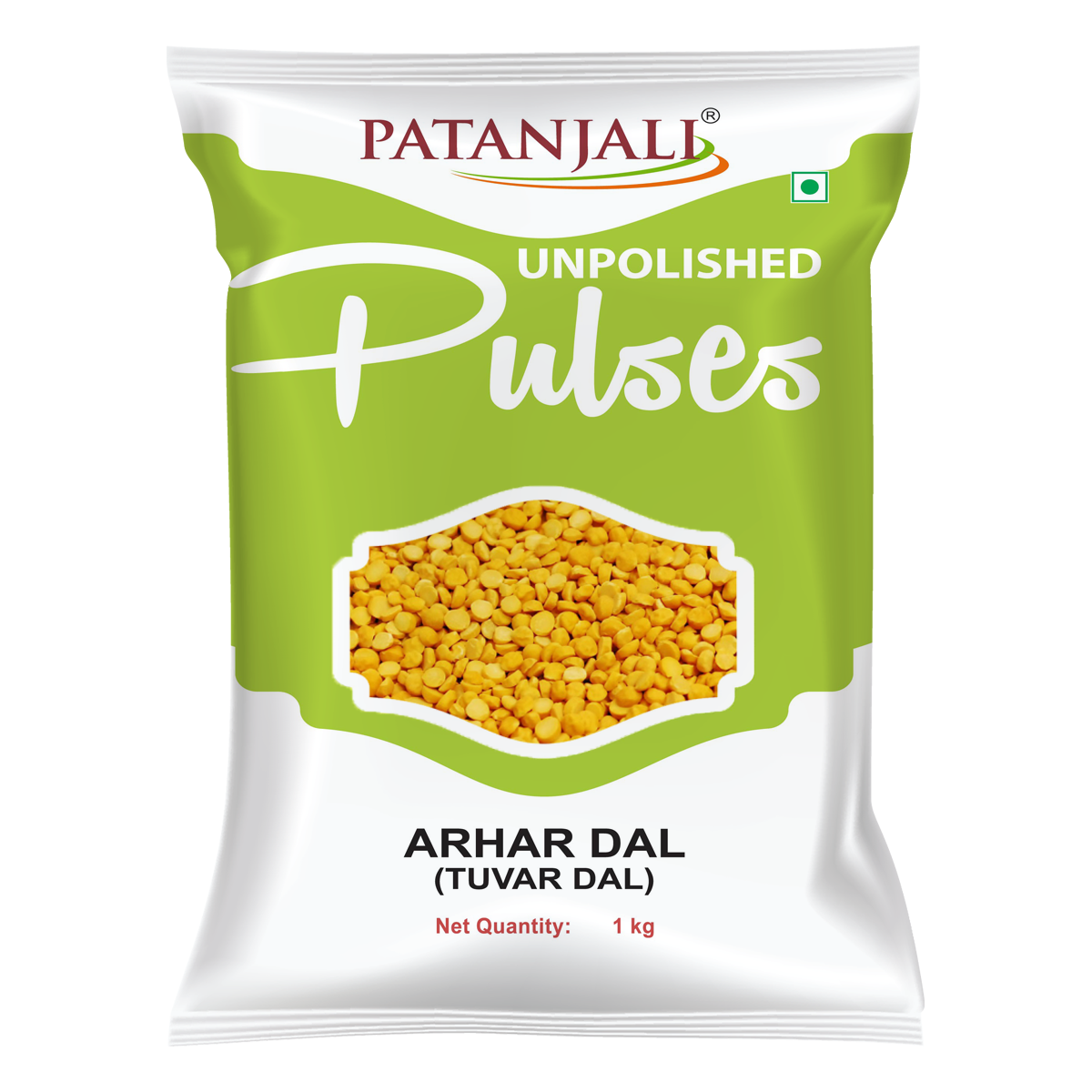 Patanjali Unpolished Arhar Dal (Tuvar Dal) 1kg