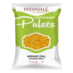 Patanjali Unpolished Arhar Dal (Tuvar Dal) 1kg