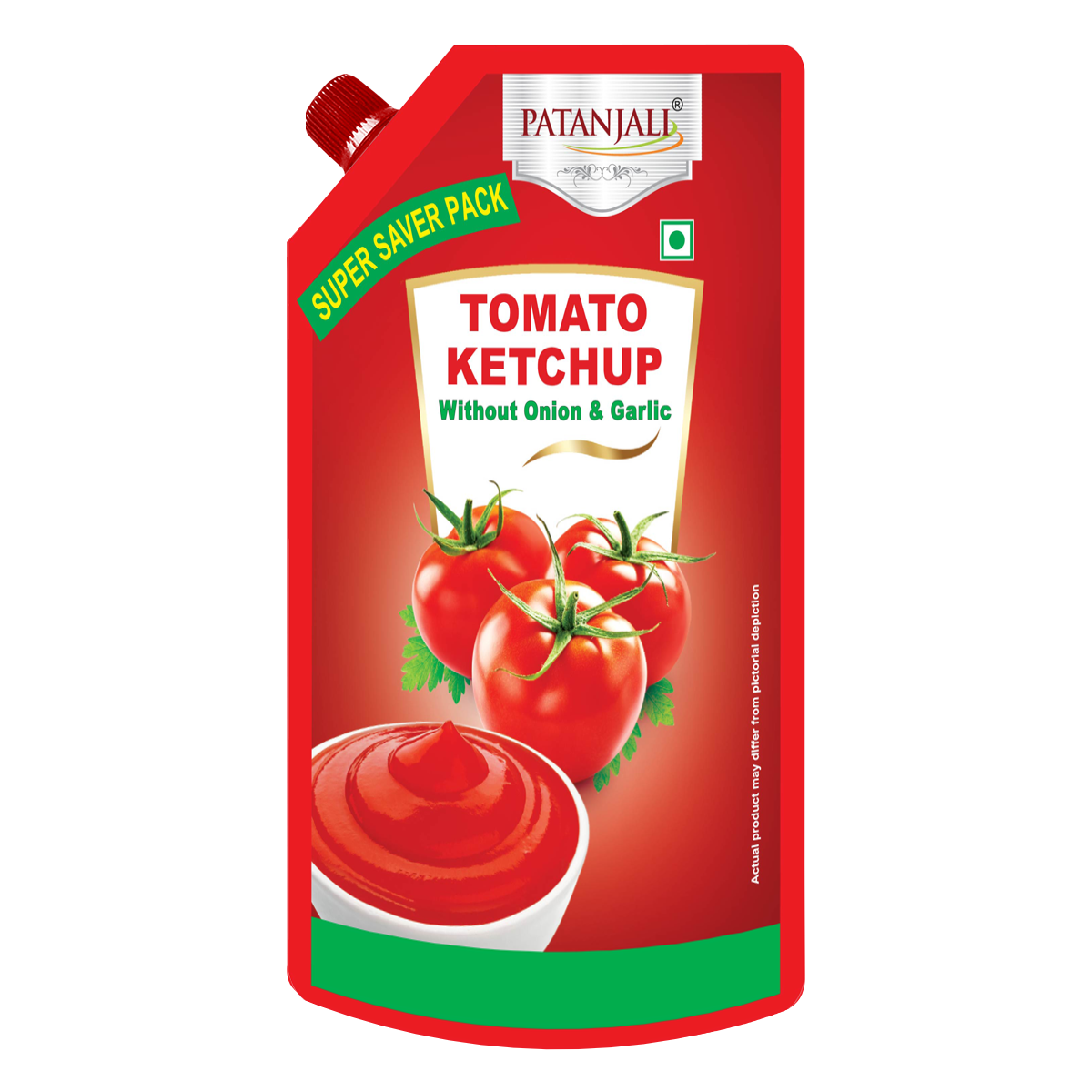 Patanjali Tomato Ketchup W/o Onion Garlic (P) 450gm