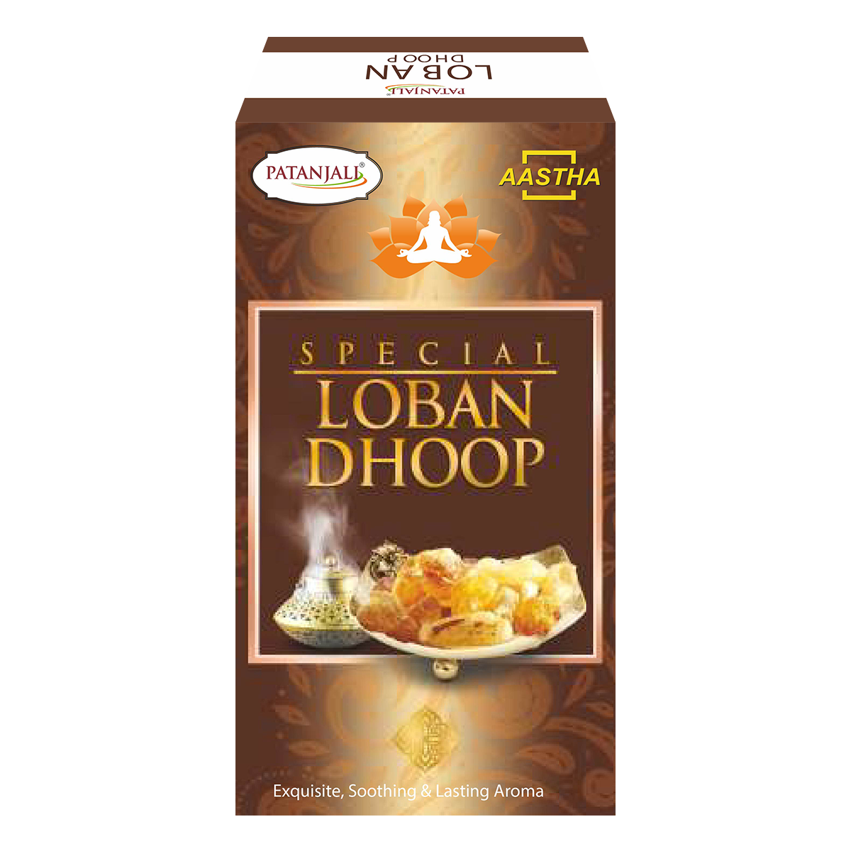 Patanjali Aastha Special Loban Dhoop, 10 N, With Exquisite, Soothing & Long Lasting Aroma | 35gm