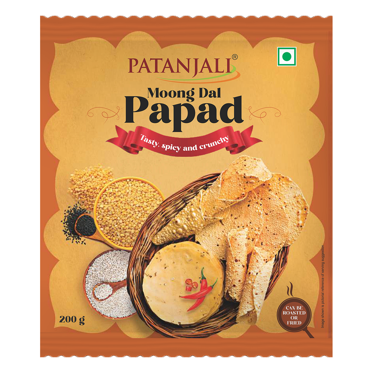 Patanjali Moong Dal Papad 200gm