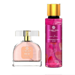 CARLTON LONDON PERFUME WOMEN COMBO OF MUSE PERFUME 100ML 3.4 FL.OZ. + NEW LOVE BODY MIST 250ML 8.4 FL.OZ.