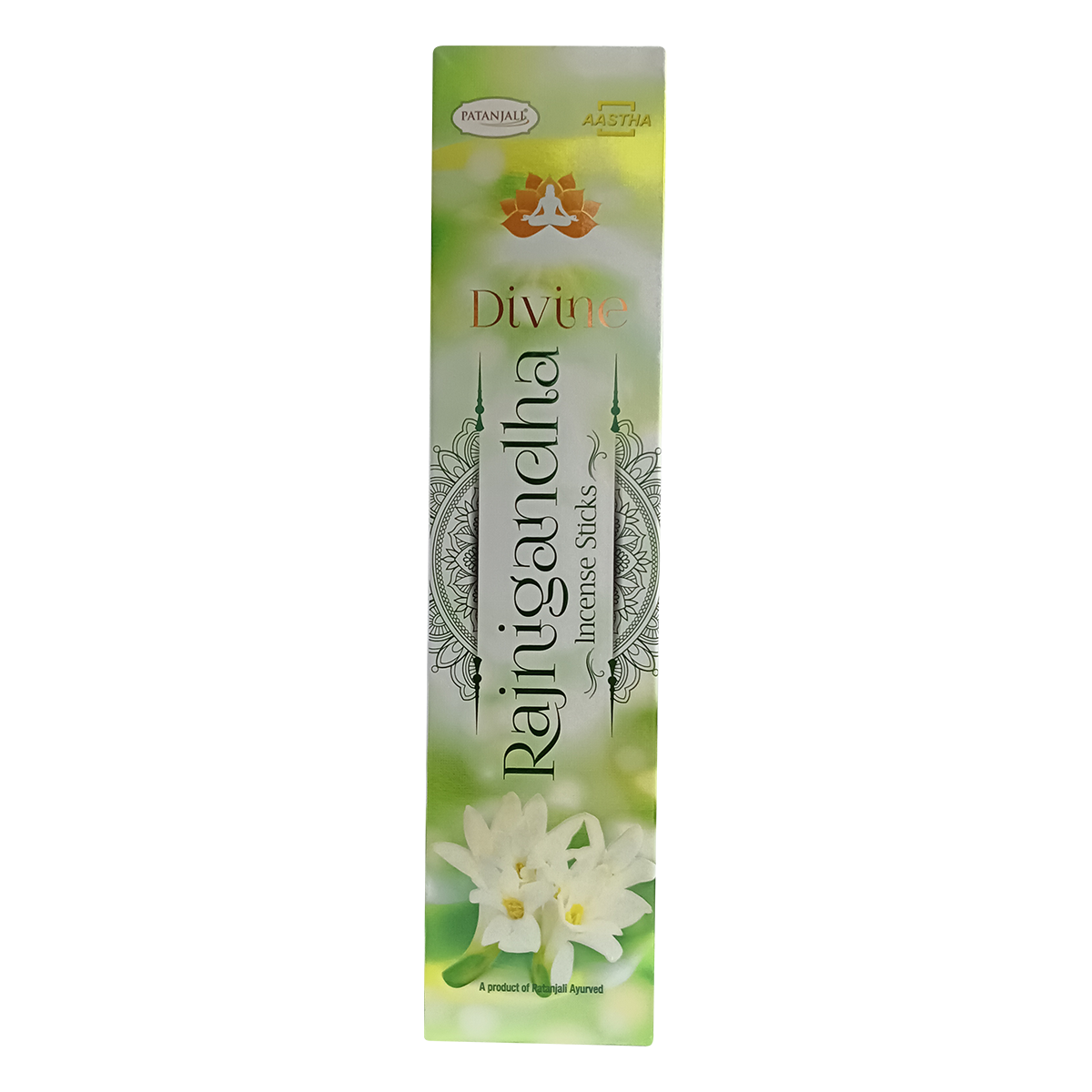 Patanjali Aastha Divine Rajnigandha Agarbatti, With Soothing & Long Lasting Aroma | 110gm