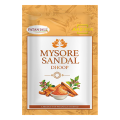 Patanjali Aastha Mysore Sandal Dhoop, 20 N, With Exquisite, Soothing & Long Lasting Aroma | 100gm