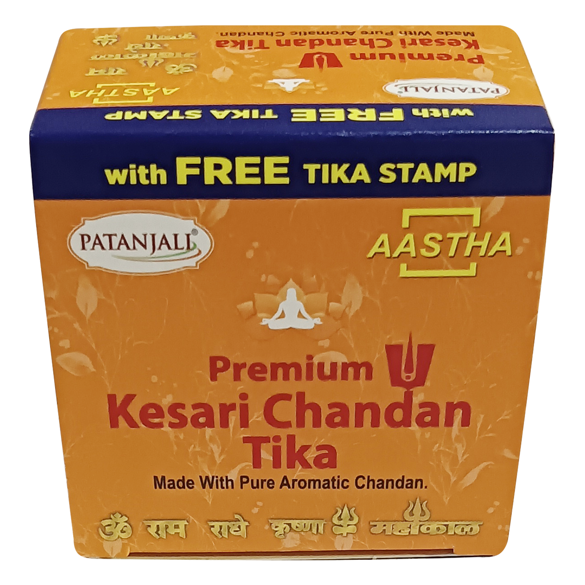 Patanjali Aastha Kesar Chandan Geela Tika, With Premium Kesari Chandan, 60gm