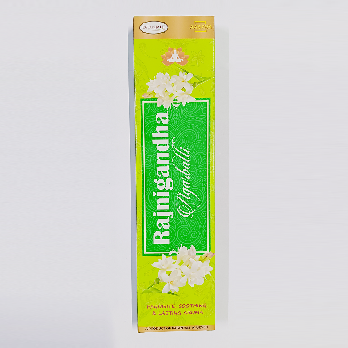 Patanjali Aastha Agarbatti Rajnigandha, With Exquisite, Soothing & Long Lasting Aroma | 16gm