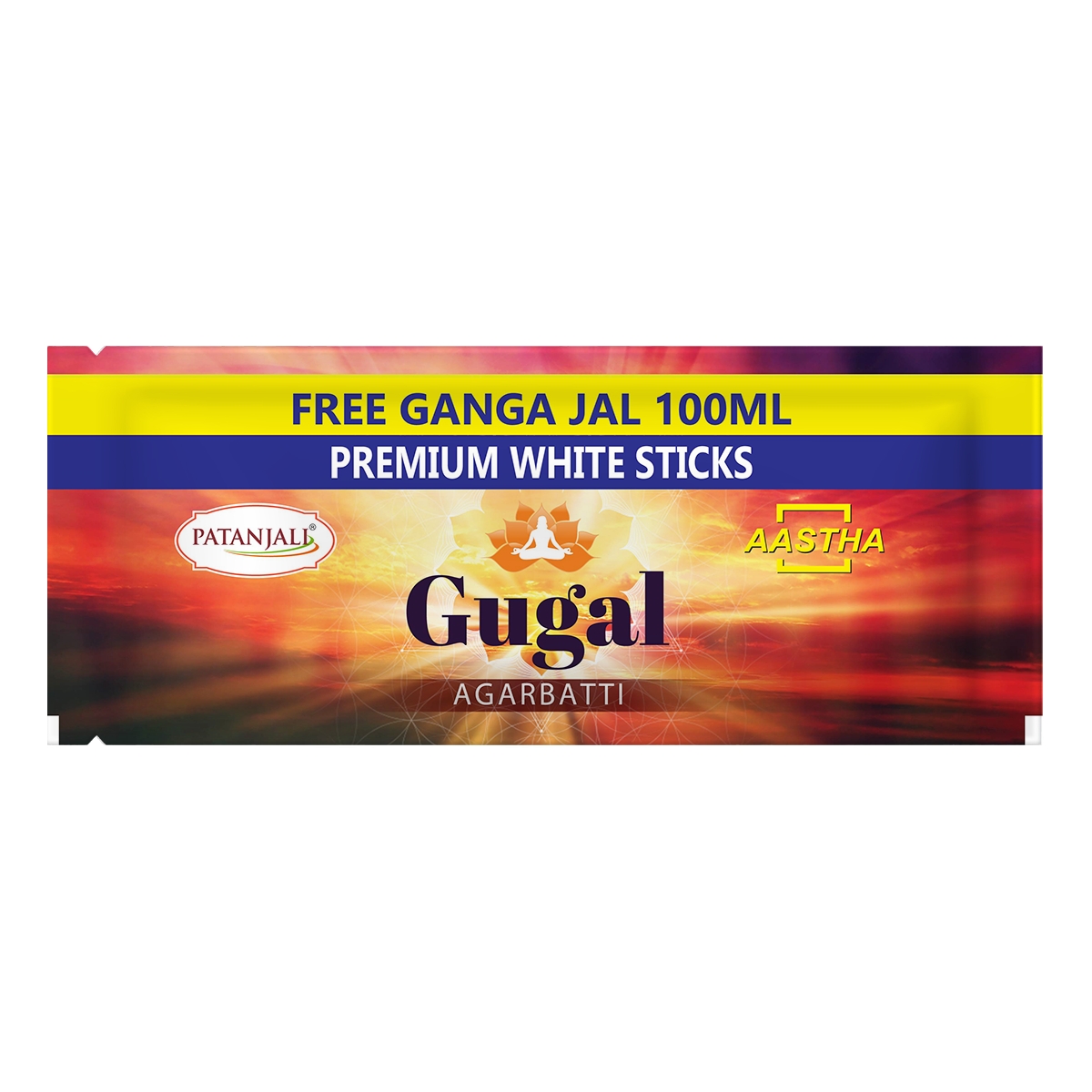 Patanjali Aastha Agarbatti Ws Gugal,250g Free Gangajal, With Soothing & Long Lasting Aroma | 250gm