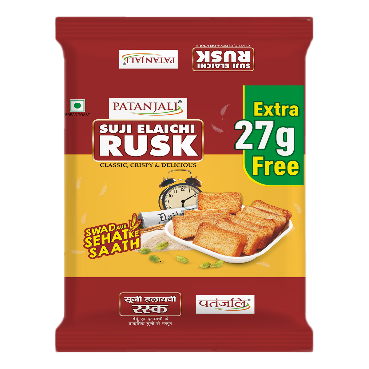 Patanjali Suji Elaichi Rusk 300gm