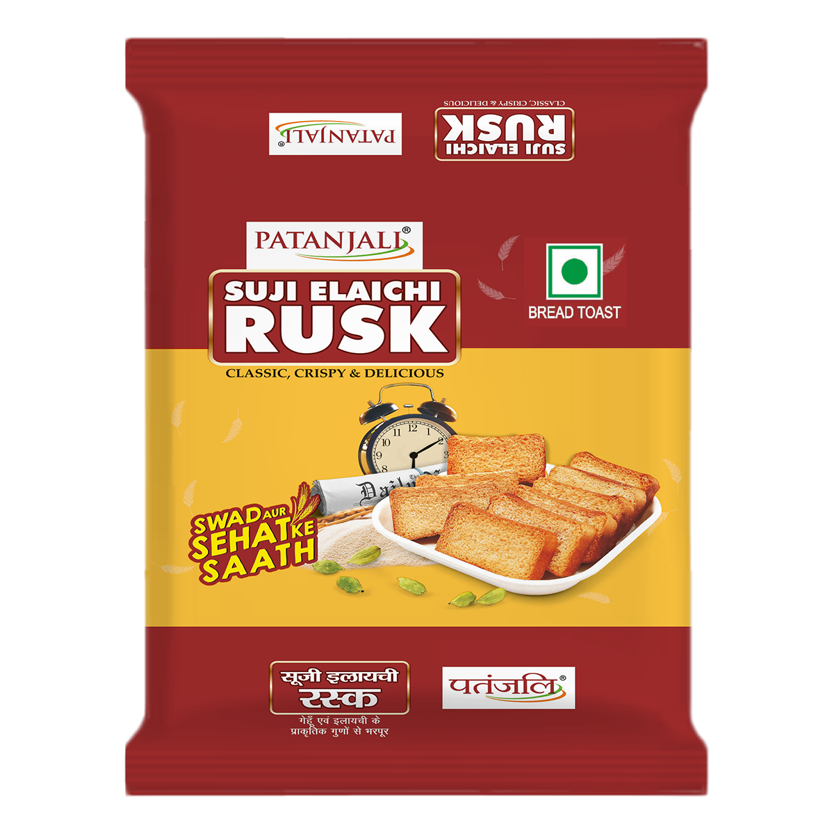 Patanjali Suji Elaichi Rusk 64gm