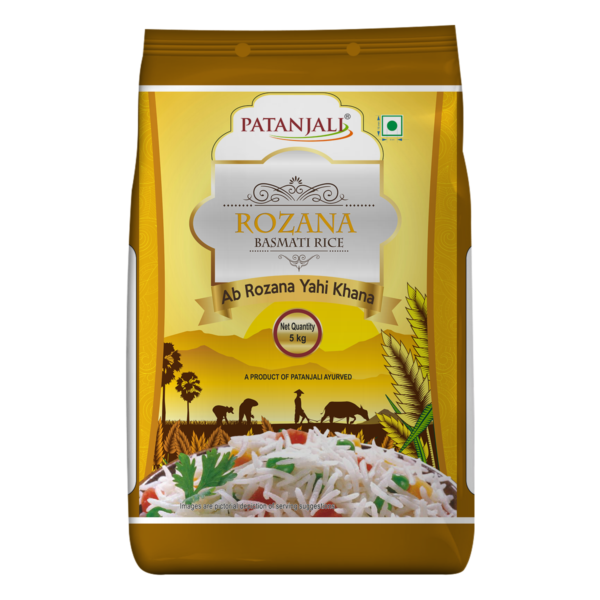 Patanjali Rozana Basmati Rice 5kg