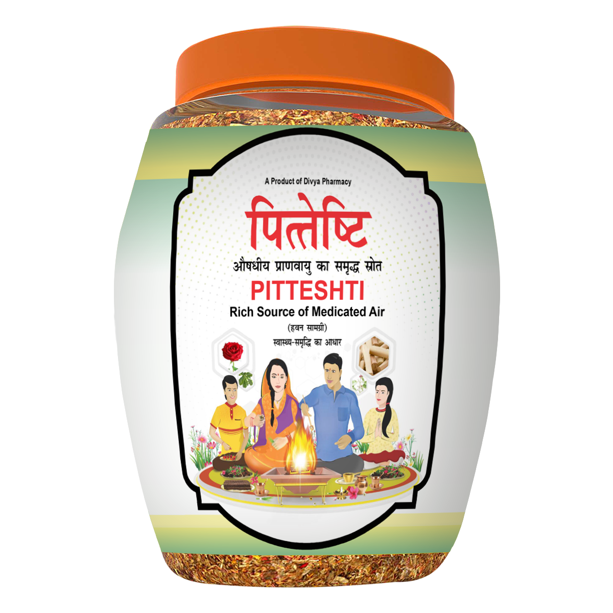 Patanjali Divya Pitteshti (Hawan Samagri), With Kapoor (Santalum Album), 400gm
