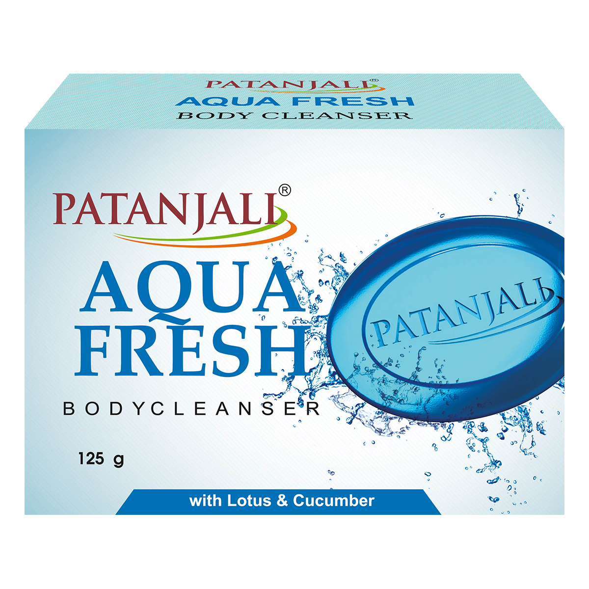 Patanjali Aqua Fresh Body Cleanser, With Cleanse Gently, Purify & Provide Long Lasting 125gm