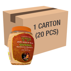 Patanjali Divya Guggul Havan Dhoop 250g Jar (20 Pcs) With Havan Of Ghee & Guggul 5kg