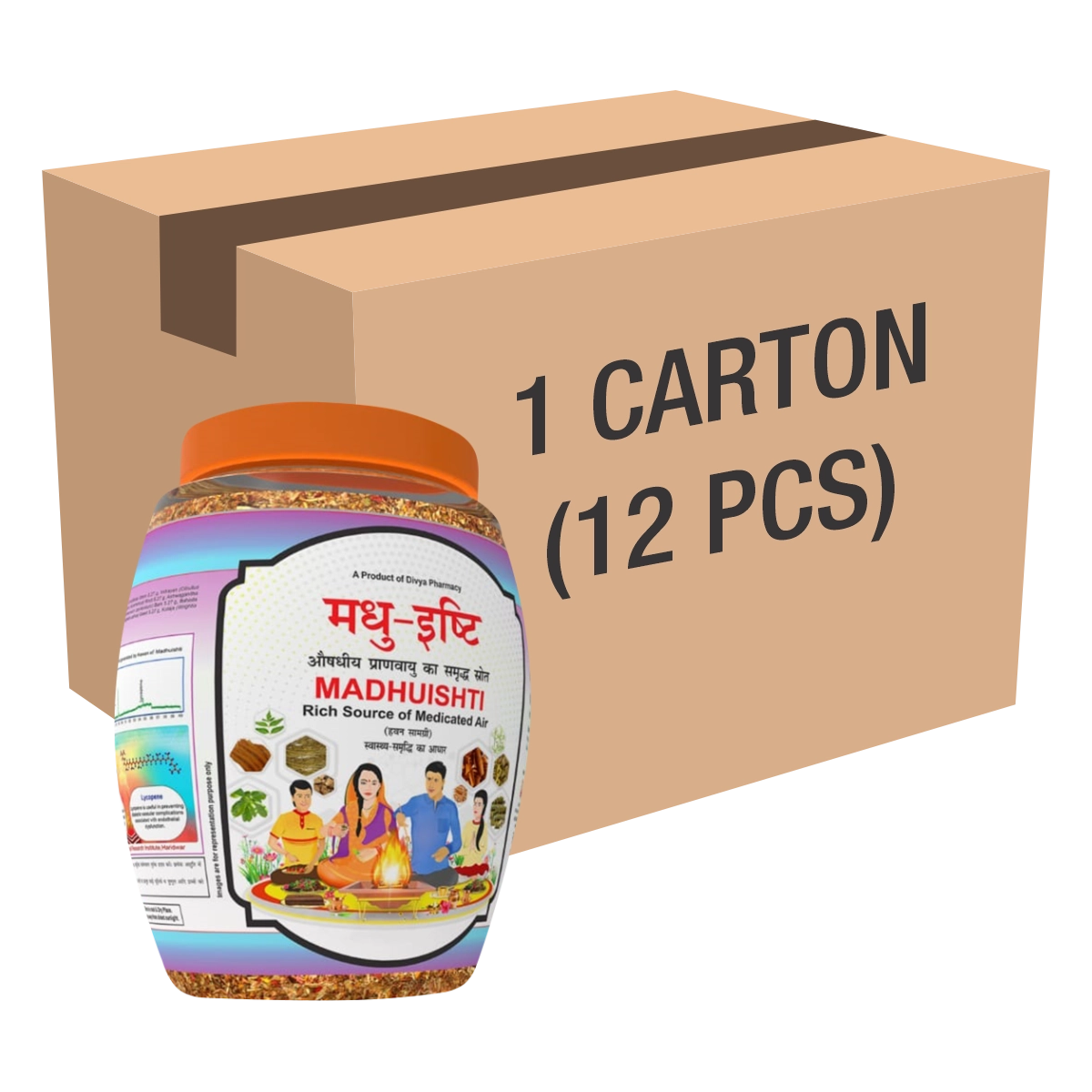 Patanjali Divya Madhuishti (Hawan Samagri)400gm Each (12 Pcs) 4.8kg
